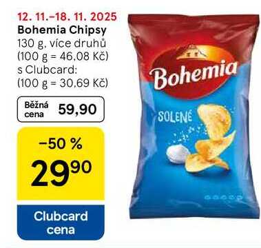 Bohemia Chipsy, 130 g. více druhů
