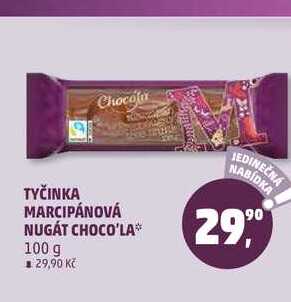 TYČINKA MARCIPÁNOVÁ NUGÁT CHOCO'LA, 100 g
