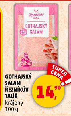 GOTHAJSKÝ SALÁM ŘEZNÍKŮV TALÍŘ, 100 g 