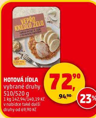 HOTOVÁ JÍDLA, 510/520 g