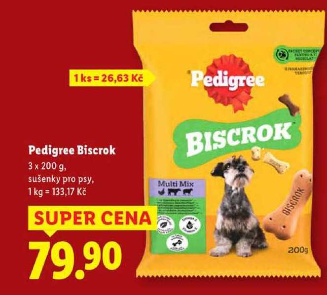 Pedigree Pedigree Biscrok, 3x 200 g