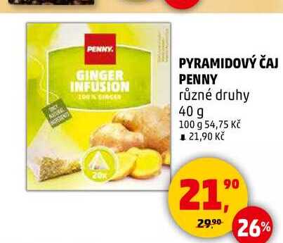 PYRAMIDOVÝ ČAJ PENNY, 40 g 