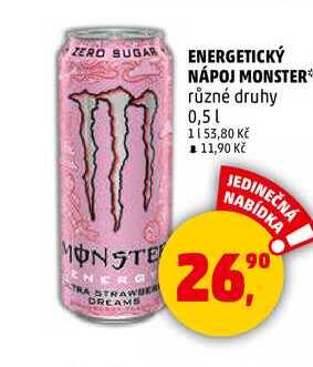 ENERGETICKÝ NÁPOJ MONSTER, 0,5 l