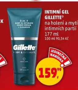 INTIMNÍ GEL GILLETTE, 177 ml