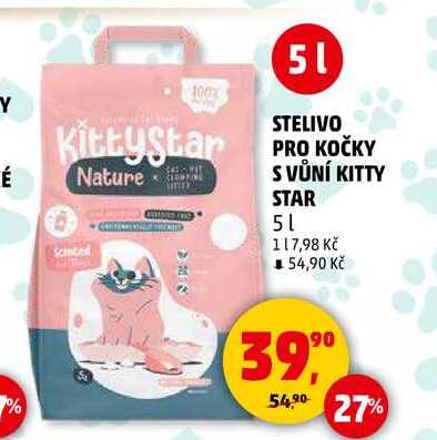STELIVO PRO KOČKY S VŮNÍ KITTY STAR, 5 l