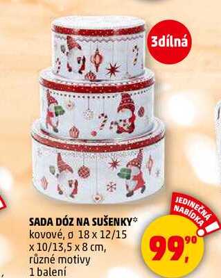 SADA DÓZ NA SUŠENKY, 1 balení