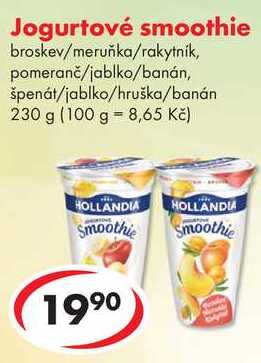 Jogurtové smoothie, 230 g  