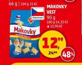 MAKOVKY VEST, 90 g 