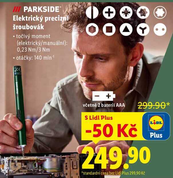 PARKSIDE Elektrický precizní šroubovák 