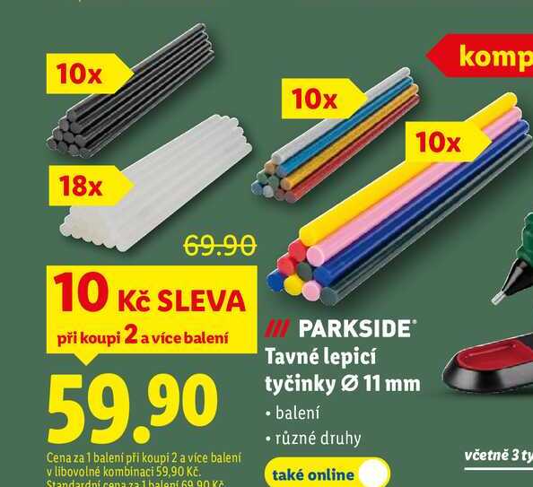 Tavné lepicí tyčinky Ø 11 mm 