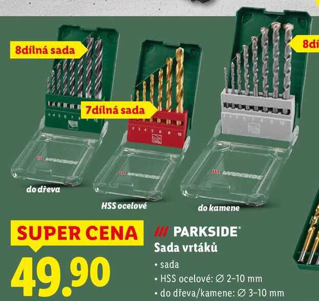 PARKSIDE Sada vrtáků