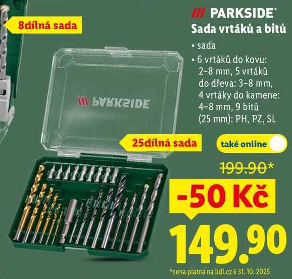 PARKSIDE Sada vrtáků a bitů 