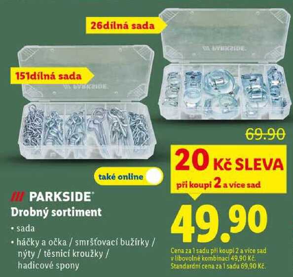 PARKSIDE Drobný sortiment