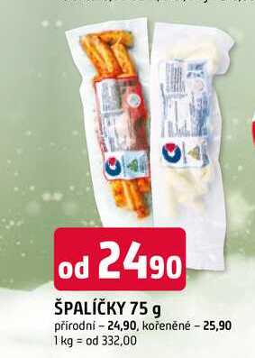 ŠPALÍČKY 75 g přírodní