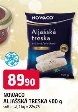 NOWACO ALJAŠSKÁ TRESKA 400 g svíčková