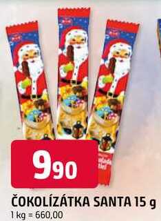 ČOKOLÍZÁTKA SANTA 15 g 