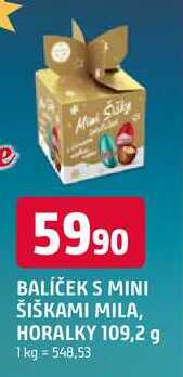 BALÍČEK S MINI ŠIŠKAMI MILA, HORALKY 109,2 g 