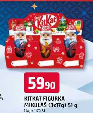KITKAT FIGURKA MIKULÁŠ (3x17g) 51 g 