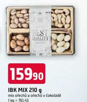 IBK MIX 210 g mix ořechů a ořechů v čokoládě