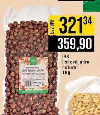 IBK lísková jádra natural 1kg