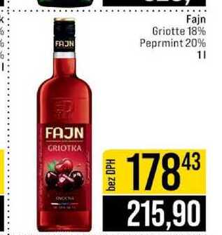 Fajn Griotte 18% Peprmint 20% 1l