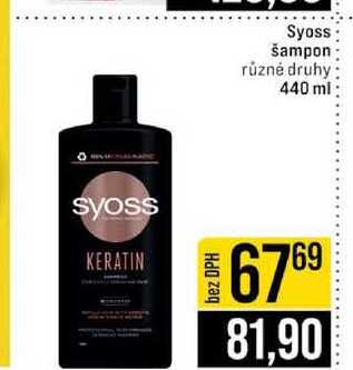 Syoss šampon různé druhy 440 ml
