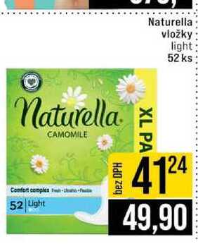 Naturella vložky light 52 ks 