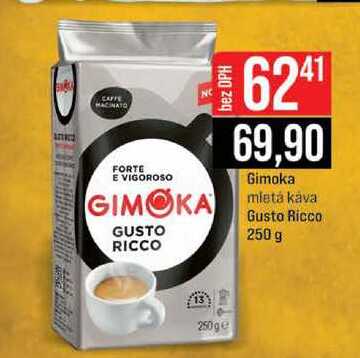 Gimoka mletá káva Gusto Ricco 250 g