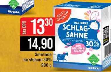 Smetana ke šlehání 30% 200 g