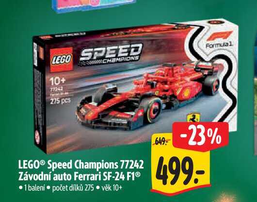   LEGO® Speed Champions 77242 Závodní auto Ferrari SF-24 F1®  