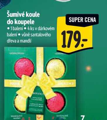 Šumivé koule do koupele 1 balení 4 ks