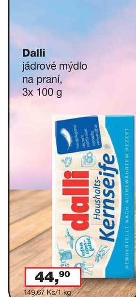 Dalli jádrové mýdlo na praní, 3x 100 g
