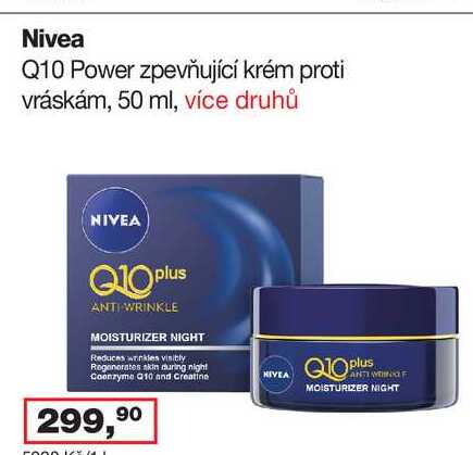 Nivea Q10 Power zpevňující krém proti vráskám, 50 ml, více druhů