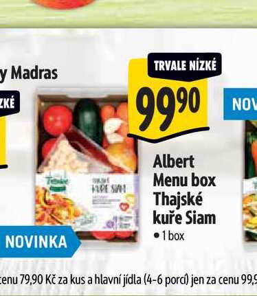   Albert Menu box Thajské kuře Siam 1 box
