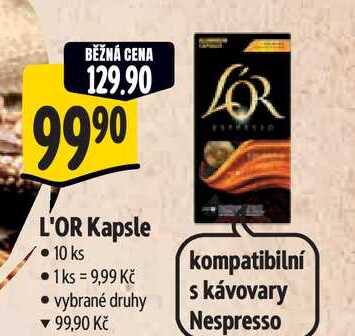  L'OR Kapsle 10 ks 