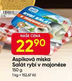 Aspiková miska Salát rybí v majonéze 150 g