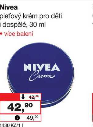 Nivea pleťový krém pro děti dospělé, 30 ml