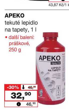 APEKO tekuté lepidlo na tapety, 1l