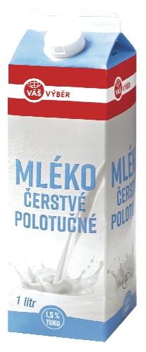 VÁŠ VÝBĚR Mléko čerstvé, 1 l