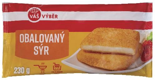 VÁŠ VÝBĚR Obalovaný sýr, 230 g