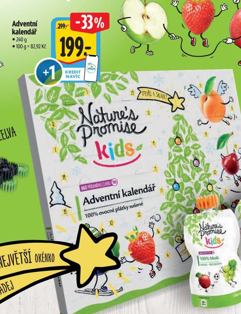 Adventní kalendář 240 g