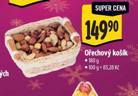 Ořechový košík 180 g