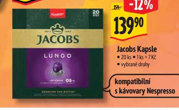   Jacobs Kapsle 20 ks  