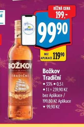   Božkov Tradiční 33% 0,5 l