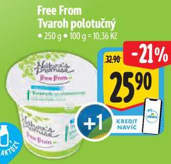 Free From Tvaroh polotučný, 250 g