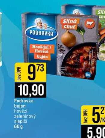 Podravka bujon hovězí zeleninový slepiči 60 g