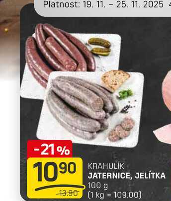 JATERNICE, JELÍTKA 100 g