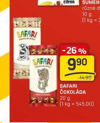 SAFARI ČOKOLÁDA 20 g