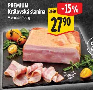 PREMIUM Královská slanina, cena za 100 g 