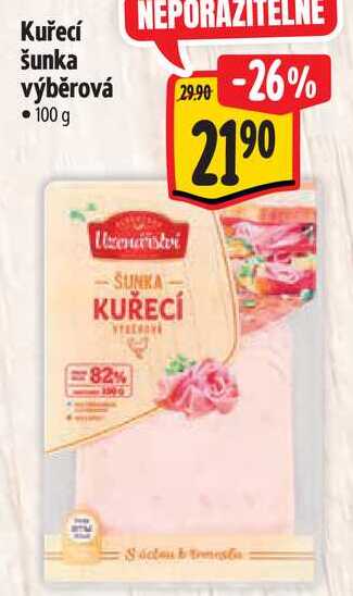 Kuřecí šunka výběrová, 100 g